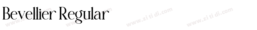 Bevellier Regular字体转换